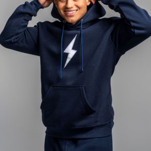 BOLT Hoodie - Navy/White Bolt