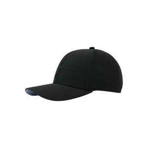 BRUCE BOLT Classic 6-Panel Snapback Hat - BLACK w/ BLACK BOLT