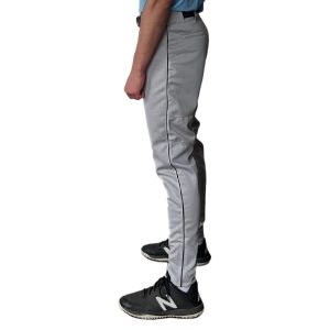 Premium Pro Baseball Pant w/ Piping - Grey/Black