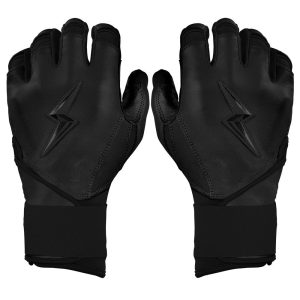 Bear Series Long Cuff Batting Gloves - Blackout