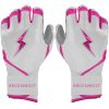 Chrome Series Long Cuff Batting Gloves - Pink