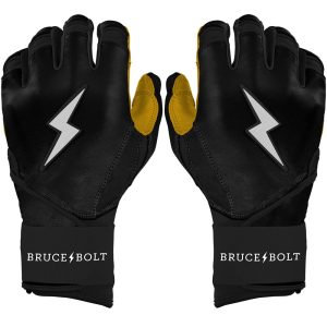 PREMIUM PRO Long Cuff Batting Gloves - BLACK